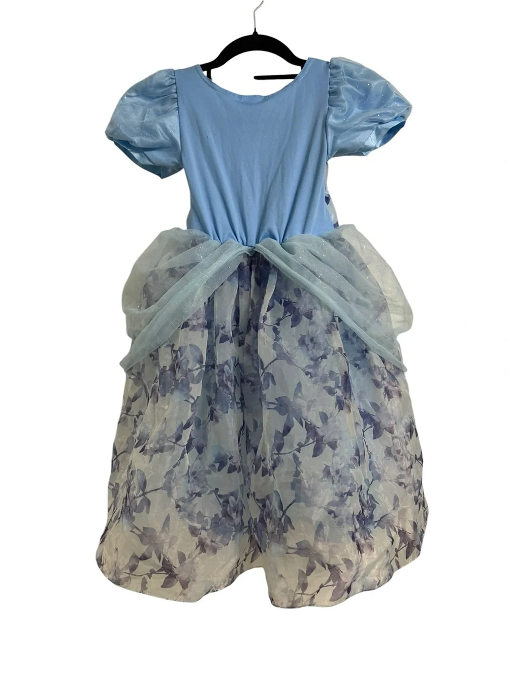Disney Light Blue Floral Princess Costume Dress